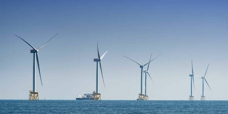 Planta eólica marina de Iberdrola.