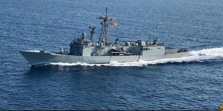 La fragata Canarias se prepara contra los drones no tripulados