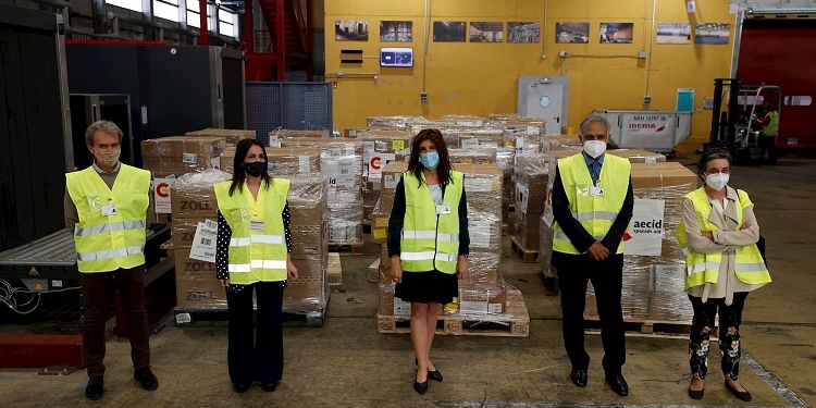 España envía su primer material médico a India para hacer frente al COVID-19