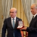 El presidente de Portugal, Marcelo Rebelo de Sousa, recibe la Medalla de Honor de la OEI