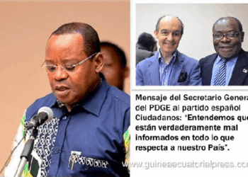 El régimen de Obiang se enzarza con Ciudadanos por una pregunta parlamentaria