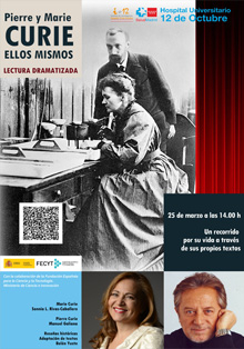 ‘Lectura dramatizada, Pierre y Marie Curie’, en el Hospital 12 de Octubre