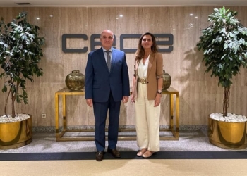 La presidenta de CEOE internacional recibe al embajador de la Liga Árabe
