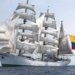 El Buque Escuela de la Armada de Colombia ‘Gloria’ arriba en Barcelona