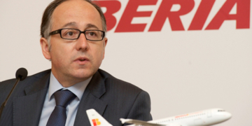 Luis Gallego, en el stand de Grupo Internacional de Medios en FITUR