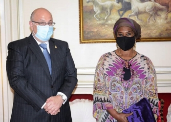 La Primera Dama se despide del embajador de España en Guinea Ecuatorial