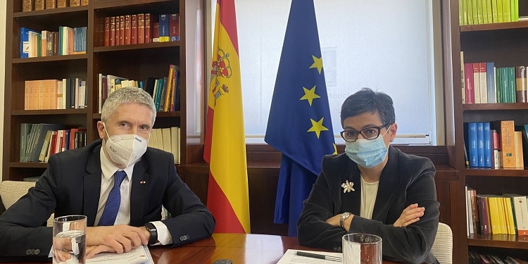 Marlaska y Laya defienden la cooperación europea con África para prevenir la migración