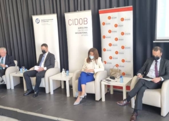 Charles Powell, David Henneberger, Ángeles Moreno y Pol Morillas.