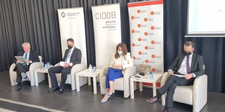 Charles Powell, David Henneberger, Ángeles Moreno y Pol Morillas.