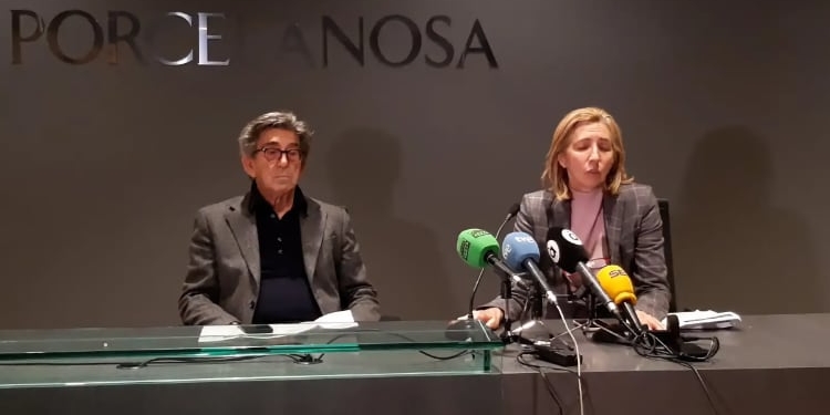 Héctor Colonques y María José Soriano, el martes en rueda de prensa.