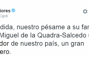 El Gobierno rinde homenaje a Quadra-Salcedo, “gran embajador de nuestro país”