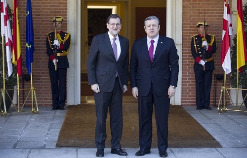 Rajoy y su homólogo de Georgia abordan la relación de Tbilisi con la UE y la OTAN