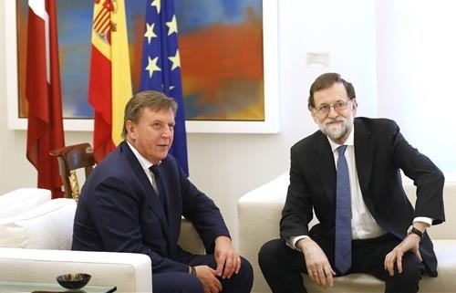 Turismo, inversiones y UE presiden la visita del primer ministro de Letonia a España