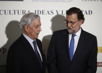 Rajoy convierte el homenaje a Vargas Llosa en un alegato sobre Venezuela