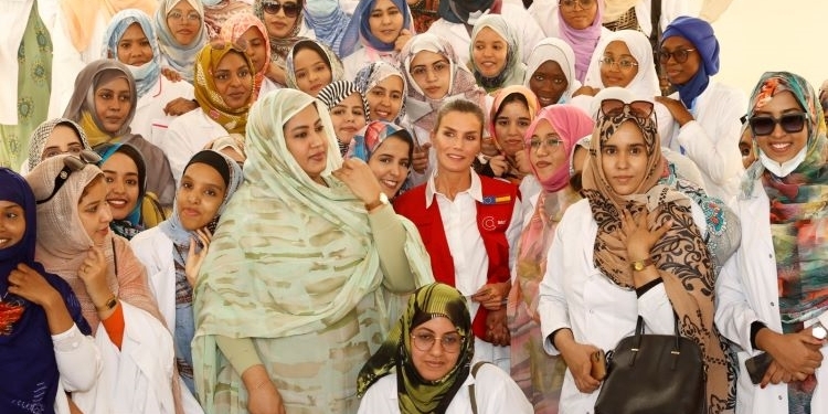 La Reina conoce de primera mano los proyectos de la Cooperación Española en Mauritania