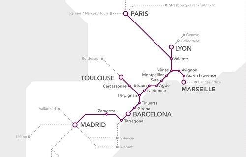 Casi tres millones de personas han viajado en los AVE España-Francia desde 2013