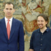 El Rey Felipe VI con Pablo Iglesias en una imagen de archivo./ Foto: Casa de SM el Rey