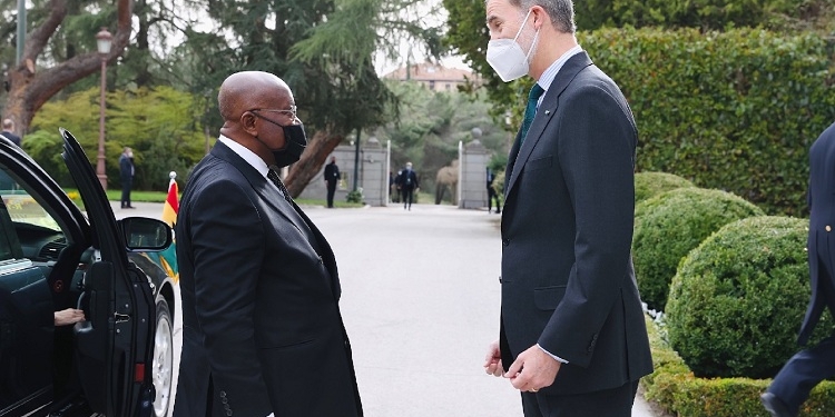 El Rey recibe en La Zarzuela al presidente de Ghana, país prioritario del III Plan África