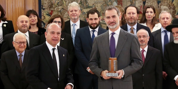 Las comunidades judías premian al Rey por su apoyo al legado sefardí