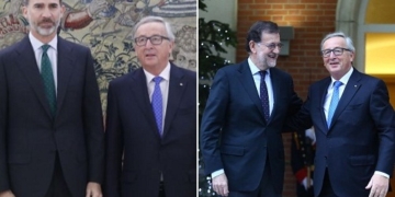 El Rey y Rajoy reciben a Juncker a la espera de que se desbloqueen los presupuestos