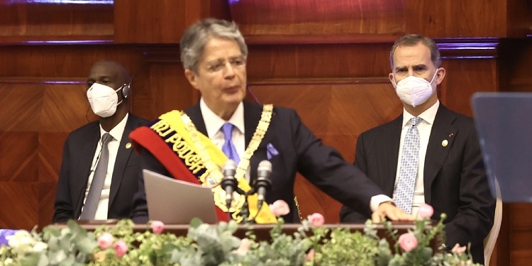 El Rey asiste a la toma de posesión del nuevo presidente de Ecuador, Guillermo Lasso