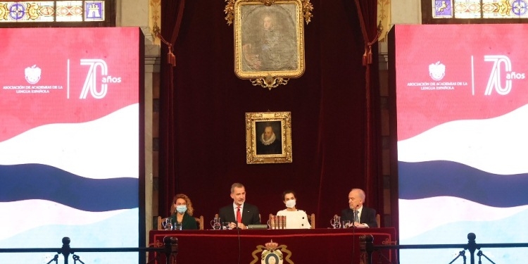 Los Reyes presiden el 70 aniversario de la Asociación de Academias de Lengua Española