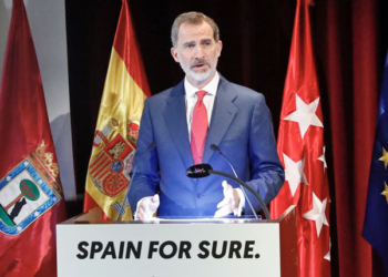 El Rey, ayer, durante su intervención./ Foto: Casa de SM el Rey