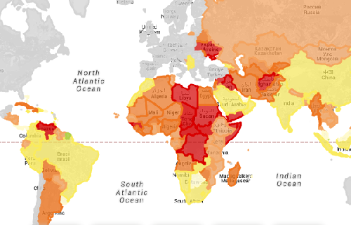 El riesgo país baja en China e Irán y sube en «petroestados» como Venezuela
