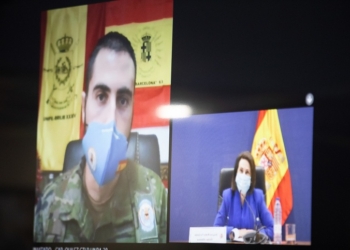 Robles elogia la eficacia contra el COVID del contingente español en Líbano