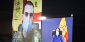 Robles elogia la eficacia contra el COVID del contingente español en Líbano