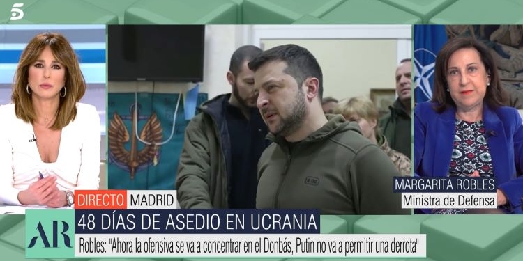 Robles: “Enviar armamento pesado a Ucrania no está previsto pero tampoco se descarta”
