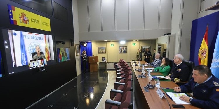 El contingente español informa a Robles sobre “la situación tensa e impredecible” en Líbano