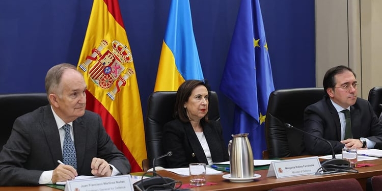 Robles y Albares participan en la reunión de seguimiento de la Conferencia de Apoyo a Ucrania