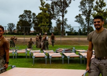 Trabajos de acondicionamiento en la base de Rota. Foto: US Navy