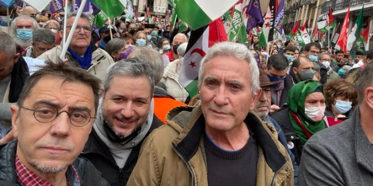 2.000 manifestantes frente a Exteriores contra el giro del Gobierno en el Sáhara
