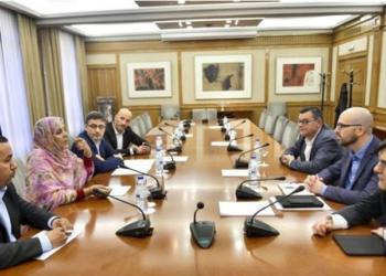 Un momento de la reunión de Álvarez con dirigentes del Frente Polisario./ Foto: Sahara Press Service