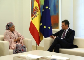 Sánchez aborda “las crisis solapadas internacionales” con la vicesecretaria general de la ONU