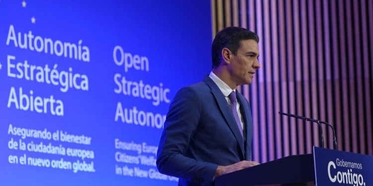Sánchez anuncia el plan de la Presidencia española para impulsar la autonomía estratégica