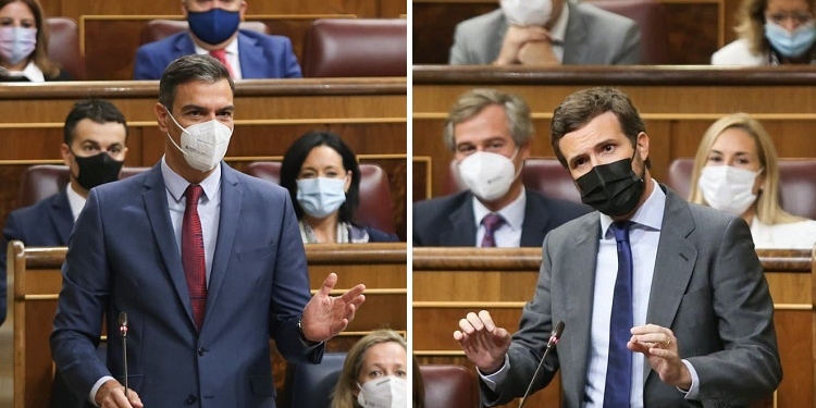 Sánchez elude en el Congreso las preguntas de Casado sobre su papel en el caso Ghali