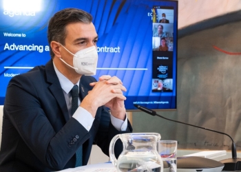 Sánchez defiende en el Foro de Davos sus medidas para superar la crisis del COVID