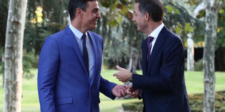 El primer ministro belga elogia a Sánchez por seguir “la vía del diálogo” en Cataluña