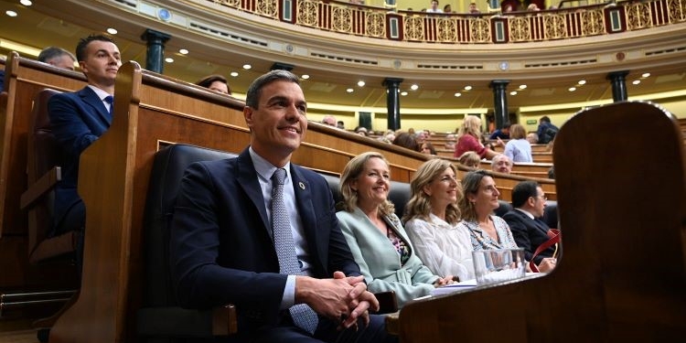 Mensaje de Sánchez a Podemos en el Congreso: “España es pacifista, pero la paz no viene sola”