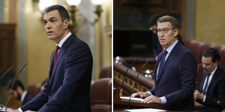 Sánchez y Feijóo aprovechan el debate sobre la Presidencia para increparse y citarse el viernes