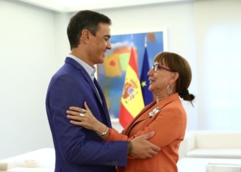 Sánchez y Grynspan abordan la crisis alimentaria provocada por la guerra en Ucrania