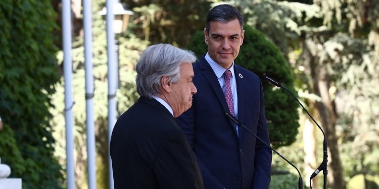 Sánchez apoya “plenamente” la decisión de Guterres de invocar el Artículo 99 de la ONU para Gaza