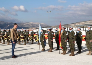 Sánchez expresa su apoyo a los militares españoles desplegados en el sur del Líbano