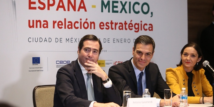 Sánchez se compromete a favorecer a las empresas españolas en México
