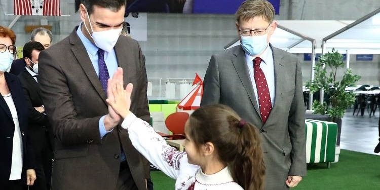 Pedro Sánchez confía en que España haya acogido a 70.000 ucranianos “en pocos días”