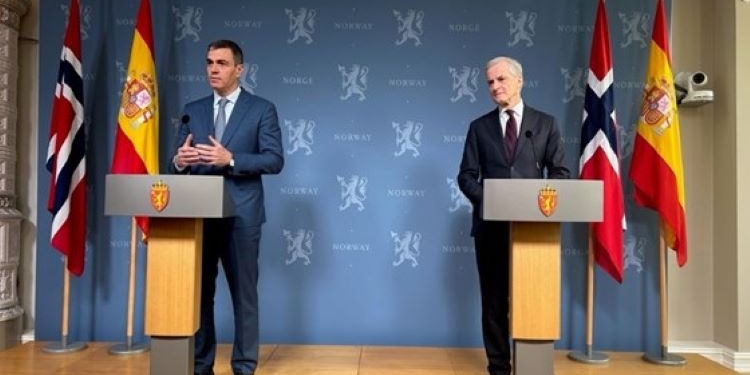 El primer ministro de Noruega se une a Sánchez en el apoyo al Estado de Palestina