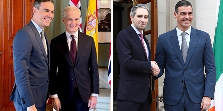 Sánchez consigue el apoyo de Noruega y confirma el de Irlanda al reconocimiento de Palestina